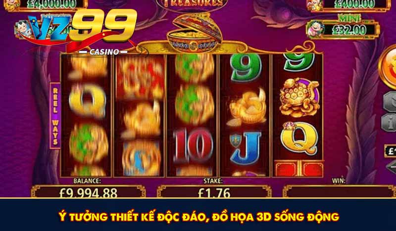 Ý tưởng thiết kế độc đáo, đồ họa 3D sống động